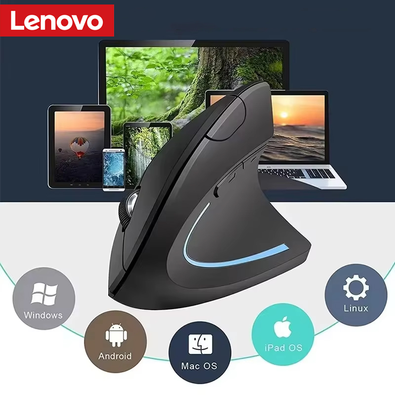 Ergonomic Mouse Vertical - 레노버 무선 수직 마우스 충전식 개인
