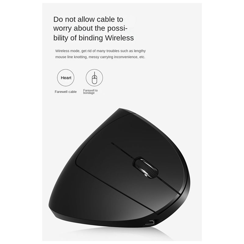 Ergonomic Mouse Vertical - doyou 무선 2.4G 수직형 수직 마우스
