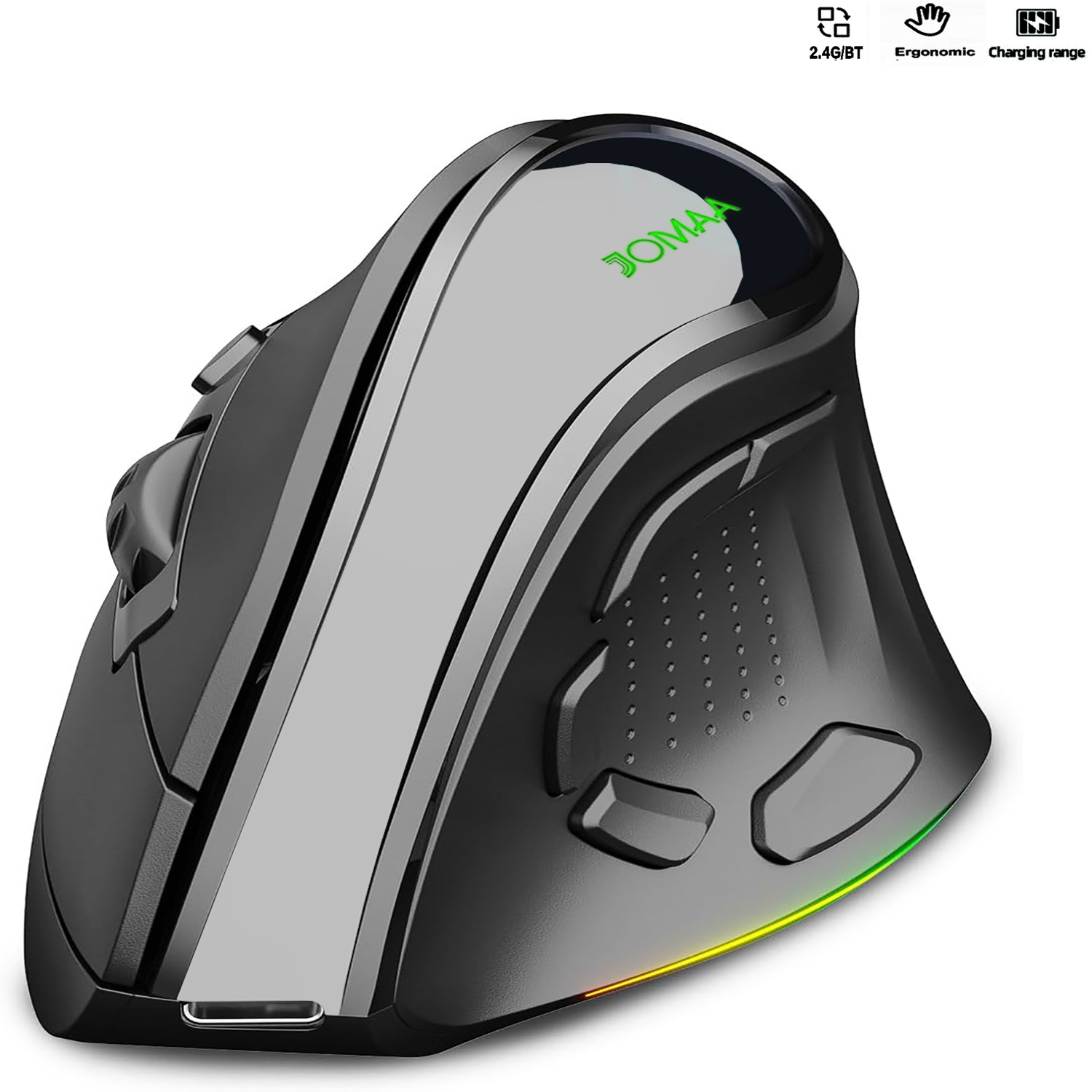 Ergonomic Mouse Vertical - 2.4G 듀얼 모드 인체 공학적 수직