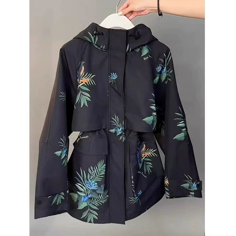 Office Tech Wear - YYAHAHAS 여성용 테크니컬 윈드브레이커 후드 재킷