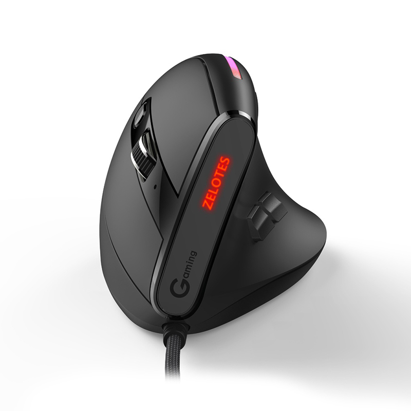 Ergonomic Mouse Vertical - JOMAA 유선 게이밍 마우스, RGB 수직