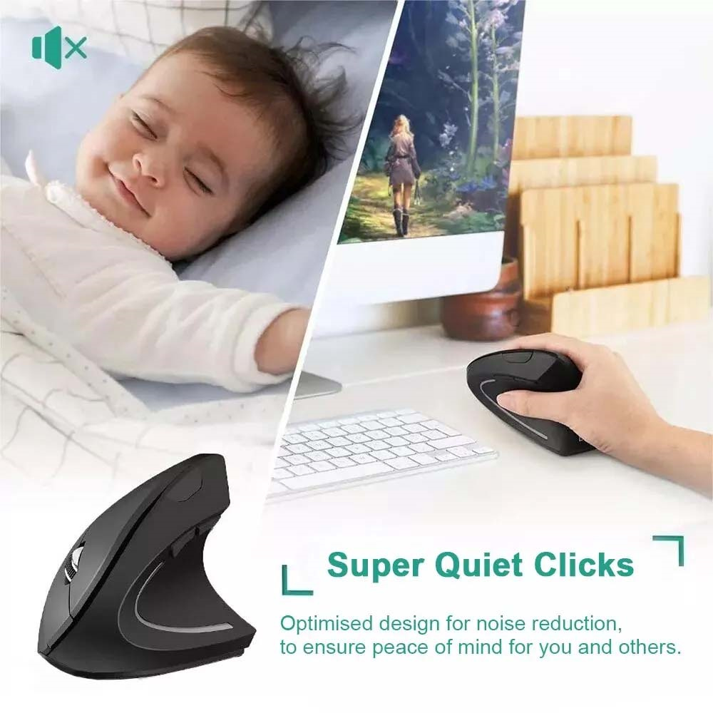 수직 마우스 2.4GHz 무선 광학 마우스 인체 공학적 - Ergonomic Mouse Vertical 리뷰 및 가격