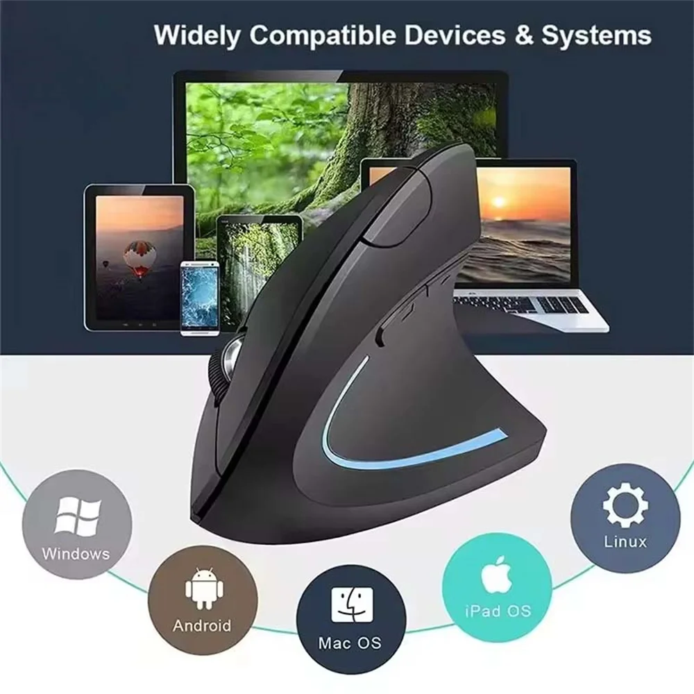 수직 마우스 인체공학적 2.4GHz 무선 광학 마우스  - Ergonomic Mouse Vertical 리뷰 및 가격