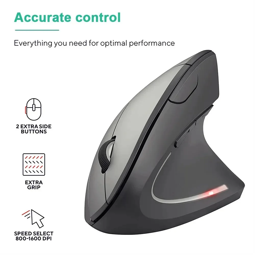 수직 마우스 인체공학적 2.4GHz 무선 광학 마우스  - Ergonomic Mouse Vertical 리뷰 및 가격