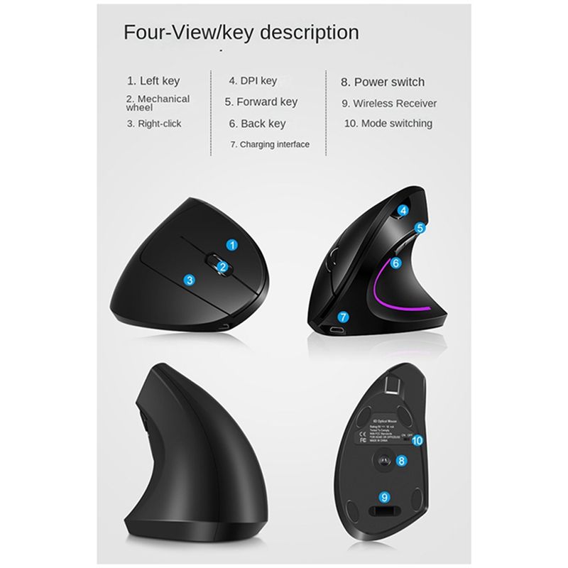 doyou 무선 2.4G 수직형 수직 마우스 음소거 R - Ergonomic Mouse Vertical 리뷰 및 가격