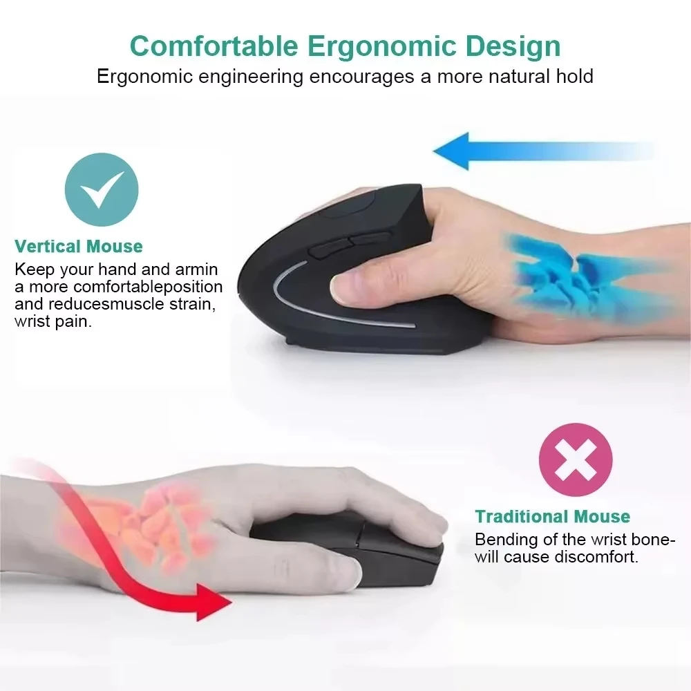 레노버 무선 수직 마우스 2.4G 블루투스 유선 마우스 - Ergonomic Mouse Vertical 리뷰 및 가격