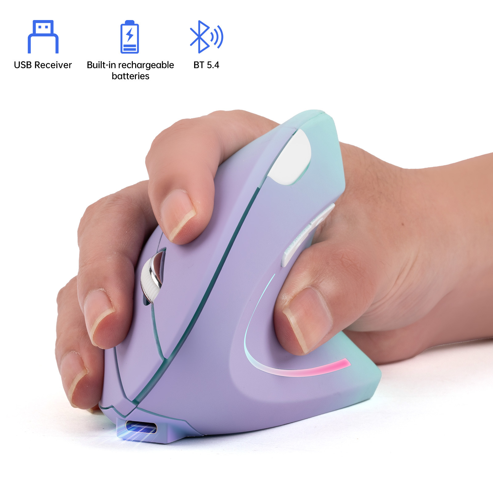 무선 2.4G 블루투스 듀얼 모드 마우스, 인체공학적  - Ergonomic Mouse Vertical 리뷰 및 가격