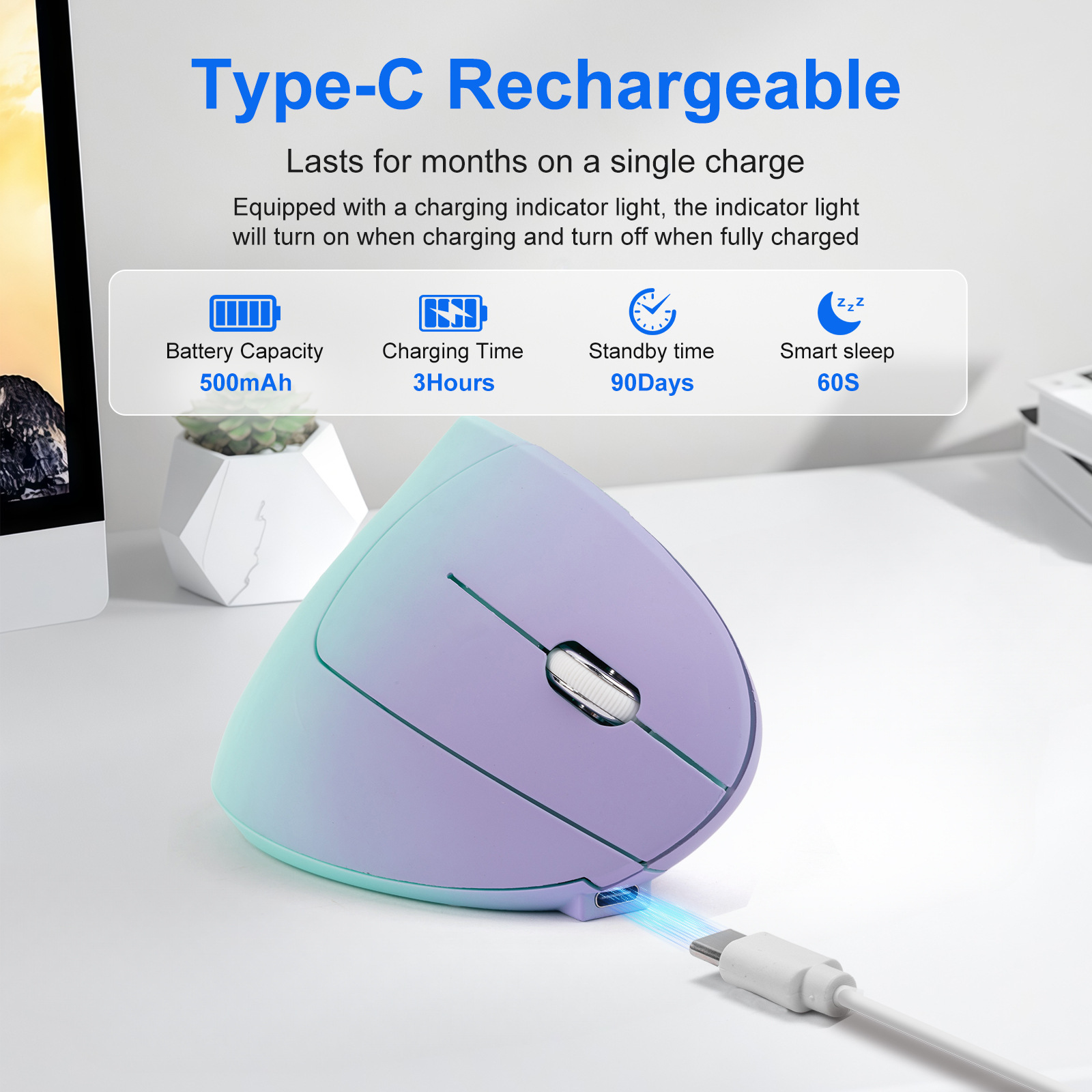 무선 2.4G 블루투스 듀얼 모드 마우스, 인체공학적  - Ergonomic Mouse Vertical 리뷰 및 가격