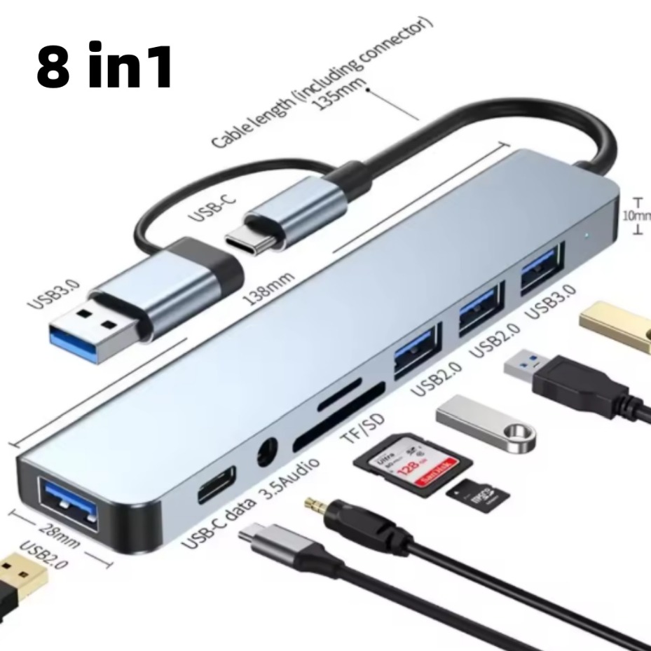5/7/8 in 2 USB-C 허브(3.0 SD/TF  - Office Xp 리뷰 및 가격