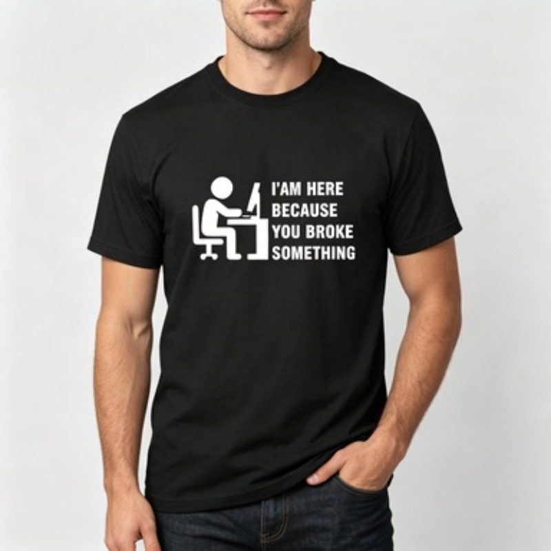부드러운 면 남성 티셔츠 기술 지원 직장인을 위한 유머 - Office Tech Wear 리뷰 및 가격