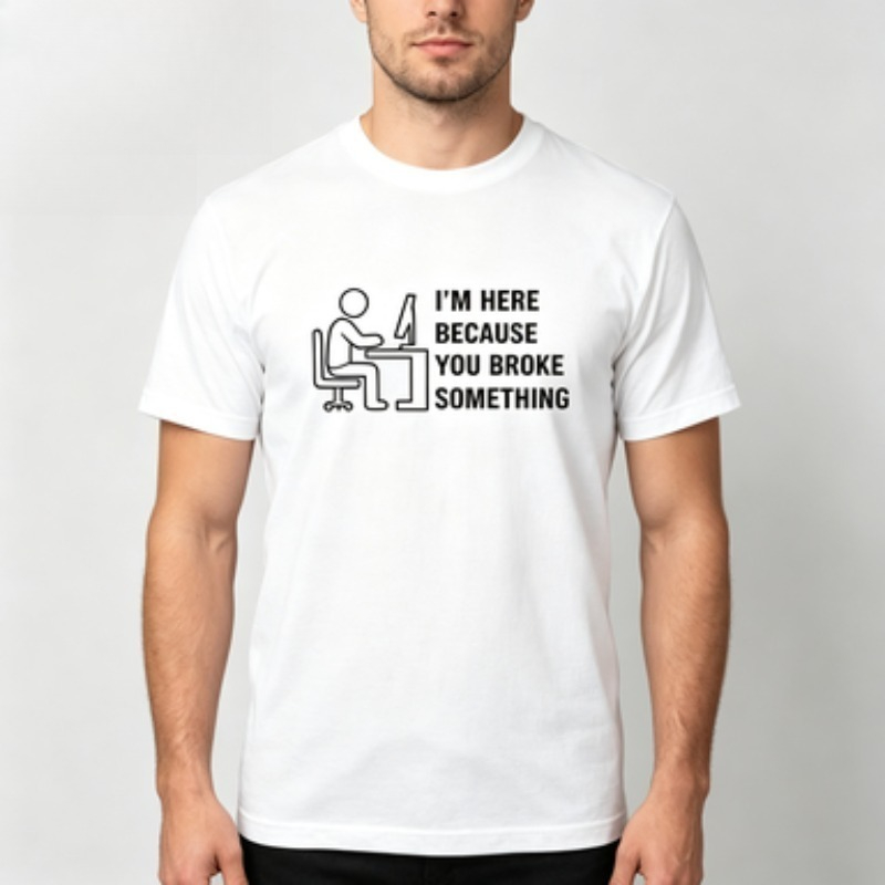 부드러운 면 남성 티셔츠 기술 지원 직장인을 위한 유머 - Office Tech Wear 리뷰 및 가격