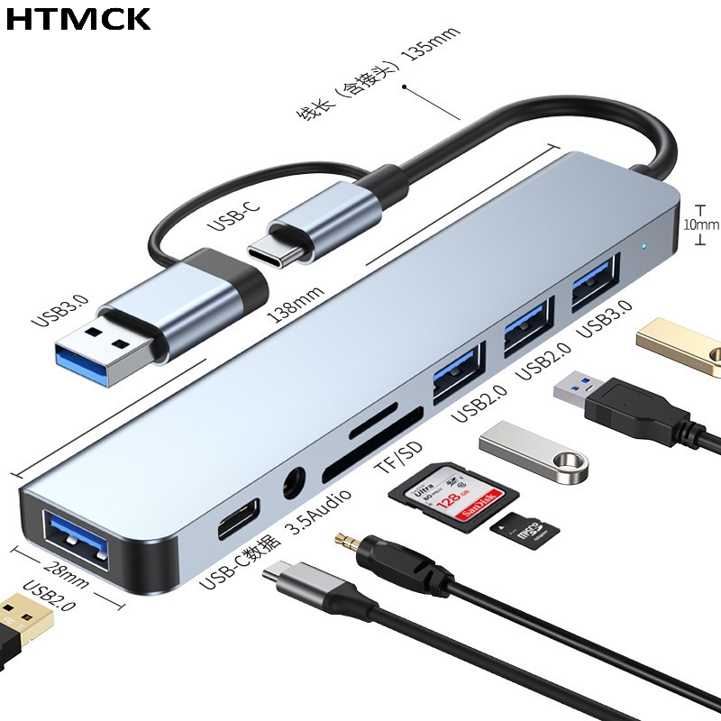 8포트 USB C 허브 멀티 포트 도킹 스테이션, US - Office Xp 리뷰 및 가격