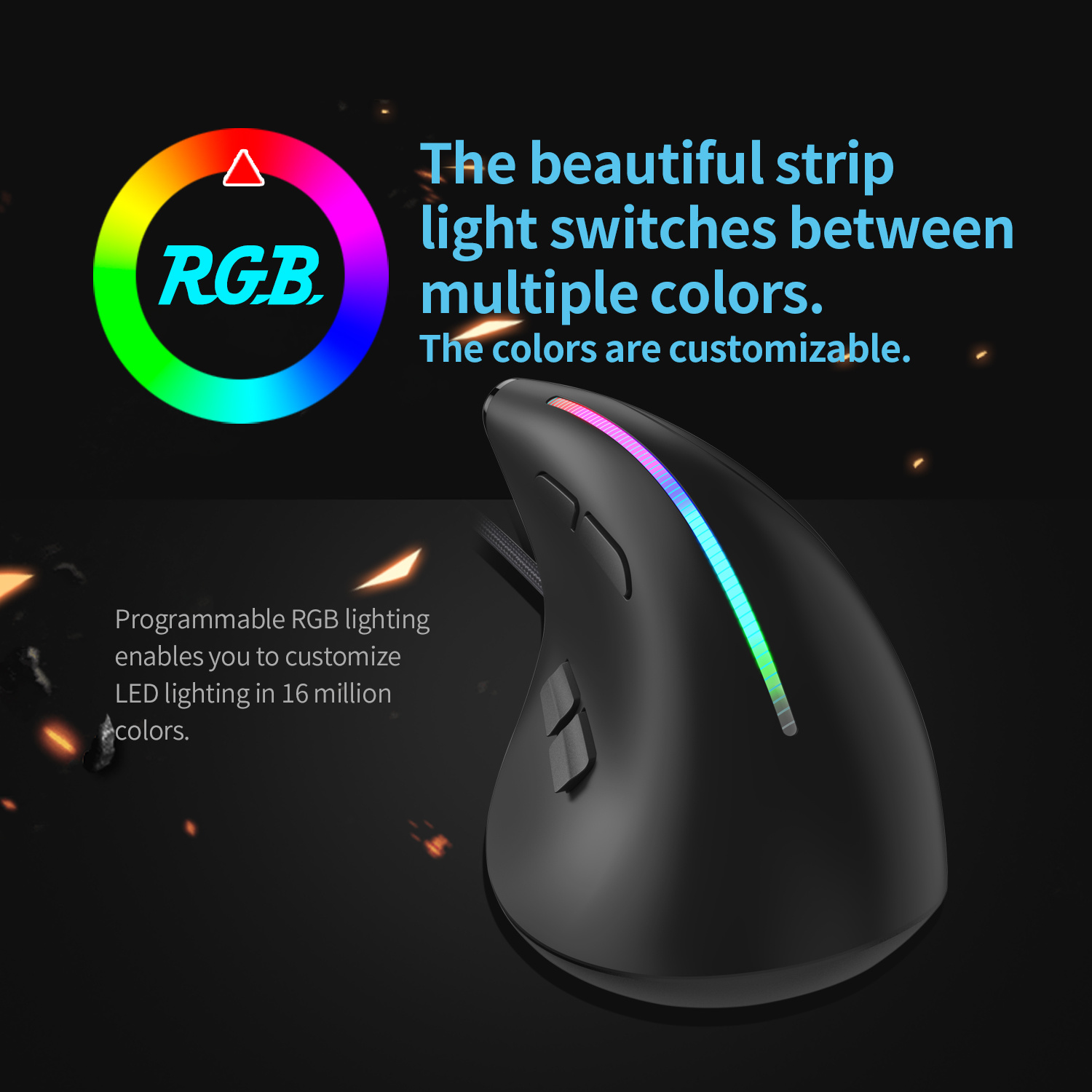 JOMAA 유선 게이밍 마우스, RGB 수직 인체공학  - Ergonomic Mouse Vertical 리뷰 및 가격