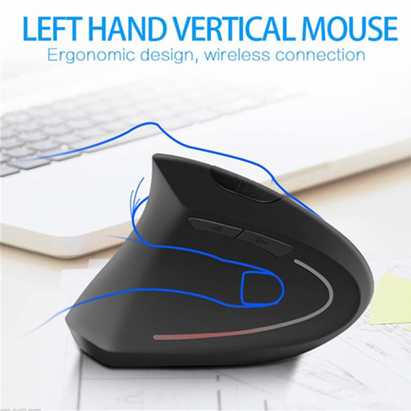 왼손잡이용 유선 무선 수직 마우스 인체공학적으로 충전  - Ergonomic Mouse Vertical 리뷰 및 가격