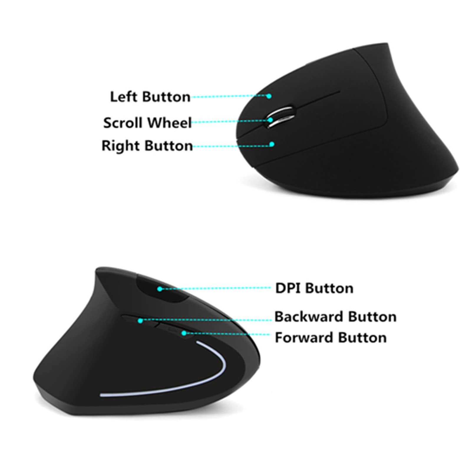 왼손잡이용 유선 무선 수직 마우스 인체공학적으로 충전  - Ergonomic Mouse Vertical 리뷰 및 가격