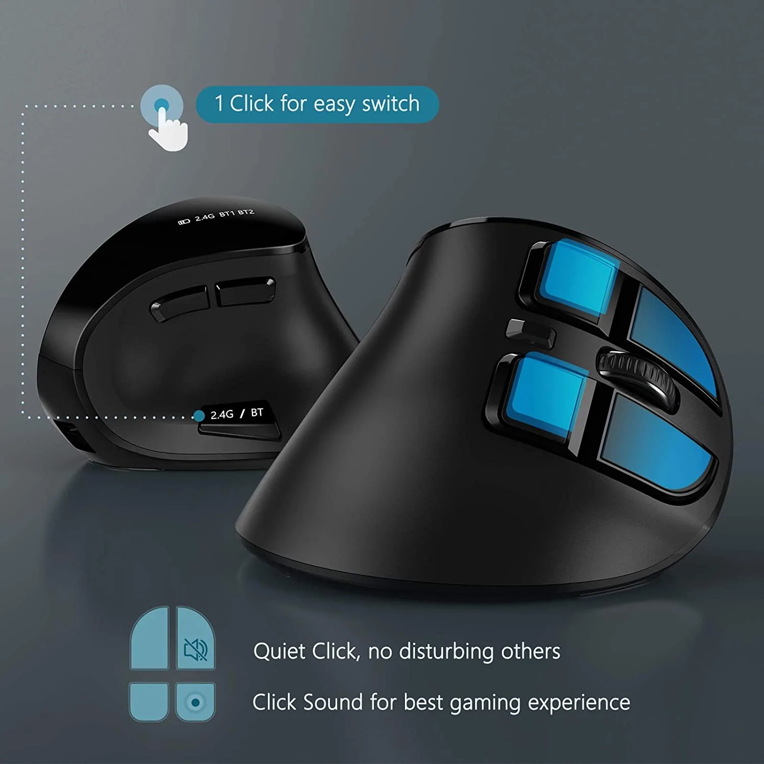 Seenda 수직 무선 마우스 블루투스 5.0 3.0  - Ergonomic Mouse Vertical 리뷰 및 가격